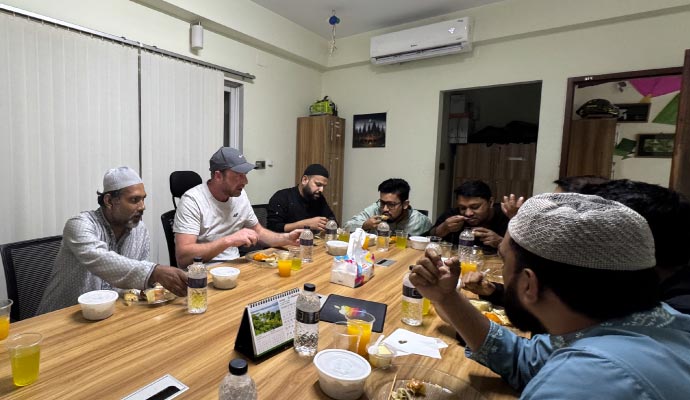 Iftar session with team leaders